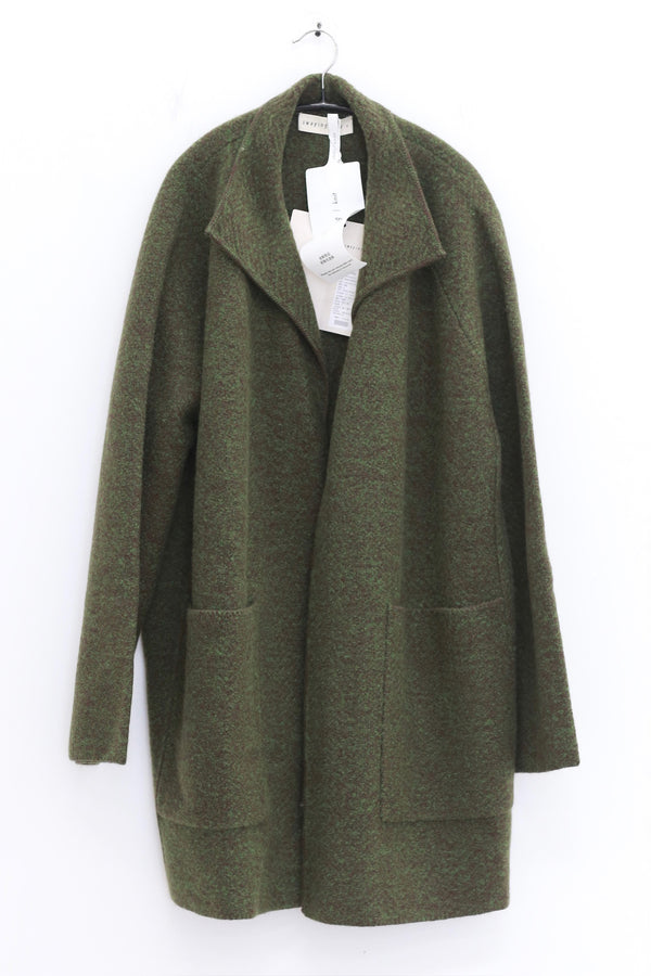 SWAYING 25 Fall/Winter Collection: Men's Cashmere and Wool Blend Windbreaker Jacket SW-SW25AW1T35C2S2-LV (Green)